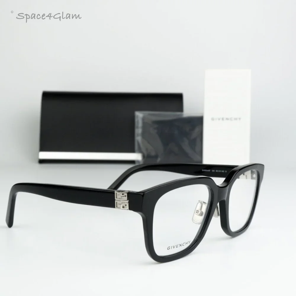 BRAND NEW Givenchy GV50040F 001 Black Demo Women Square Eyeglasses